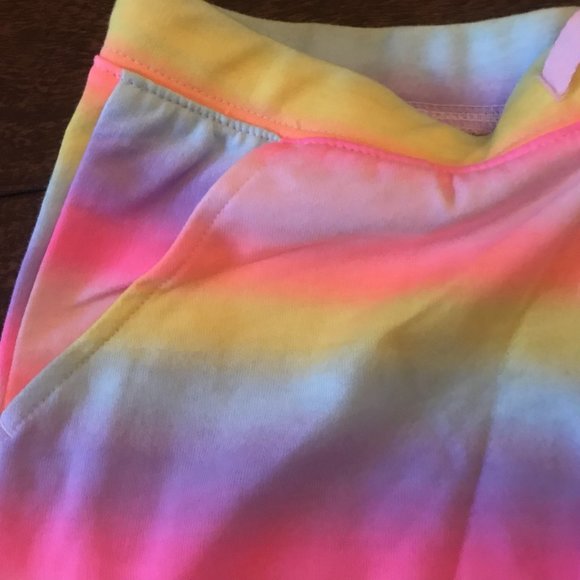 NWT 4 5 14 carters rainbow unicorn shorts sister pride school camp Ombre stripe - Picture 4 of 4